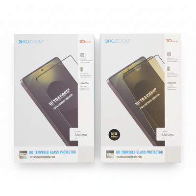 KUZOOM زجاج حماية Galaxy S26 Ultra – عبوة 10 قطع