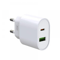 شاحن XO L81A EU PD20W+QC3.0 18W سريع بمنفذ USB واحد مزدوج منفذ واحد