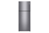 ثلاجة LG GLM-592LI سعة 471 لترًا بمجمّد علوي – ضاغط إنفرتر، وتقنية DoorCooling+، ومنع تكون الصقيع، فضية اللون