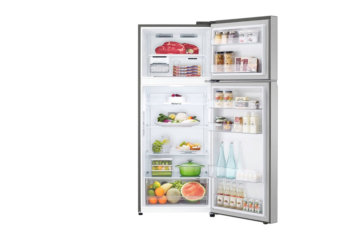 LG GLB-582GVLP 423L Top Freezer Refrigerator – Smart Inverter, DoorCooling+ & No Frost, Silver – View 2