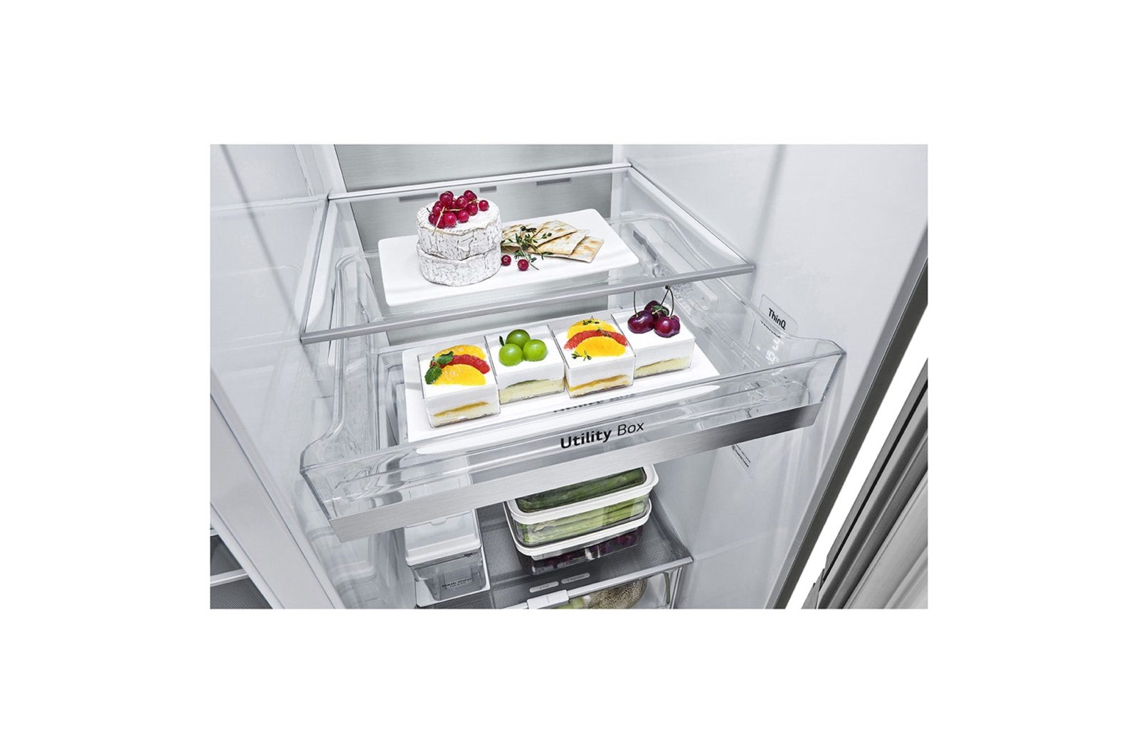 LG Side-by-Side Refrigerator 674L Silver (GCJ-287TVL)