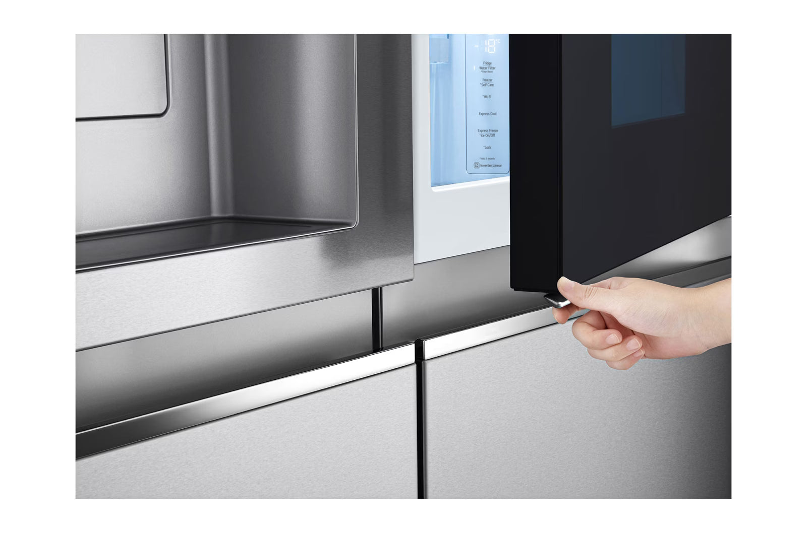 LG Side-by-Side Refrigerator 598L Silver InstaView (GCX-287TVSI)
