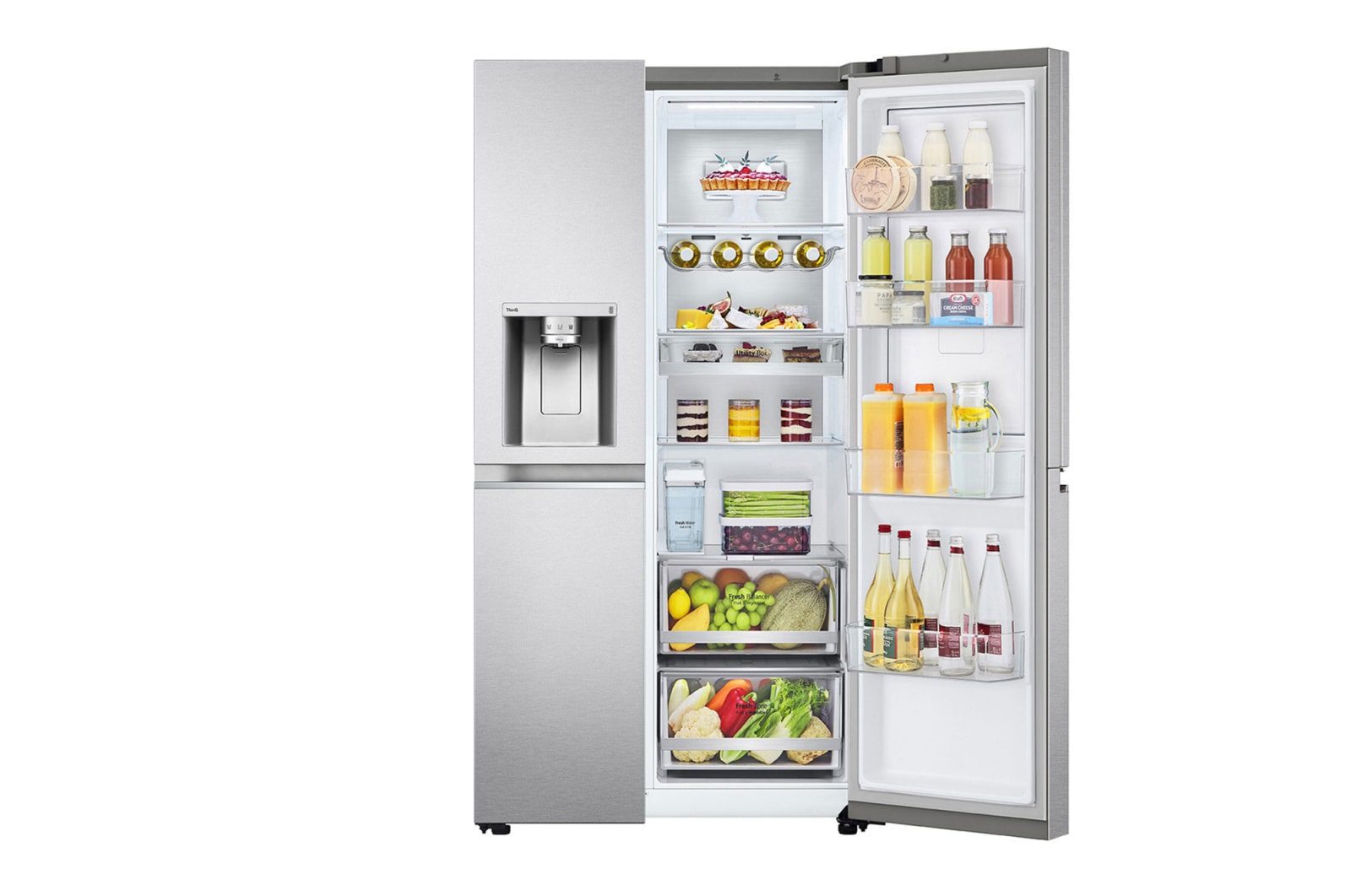 LG Side-by-Side Refrigerator 674L Silver (GCJ-287TVL)