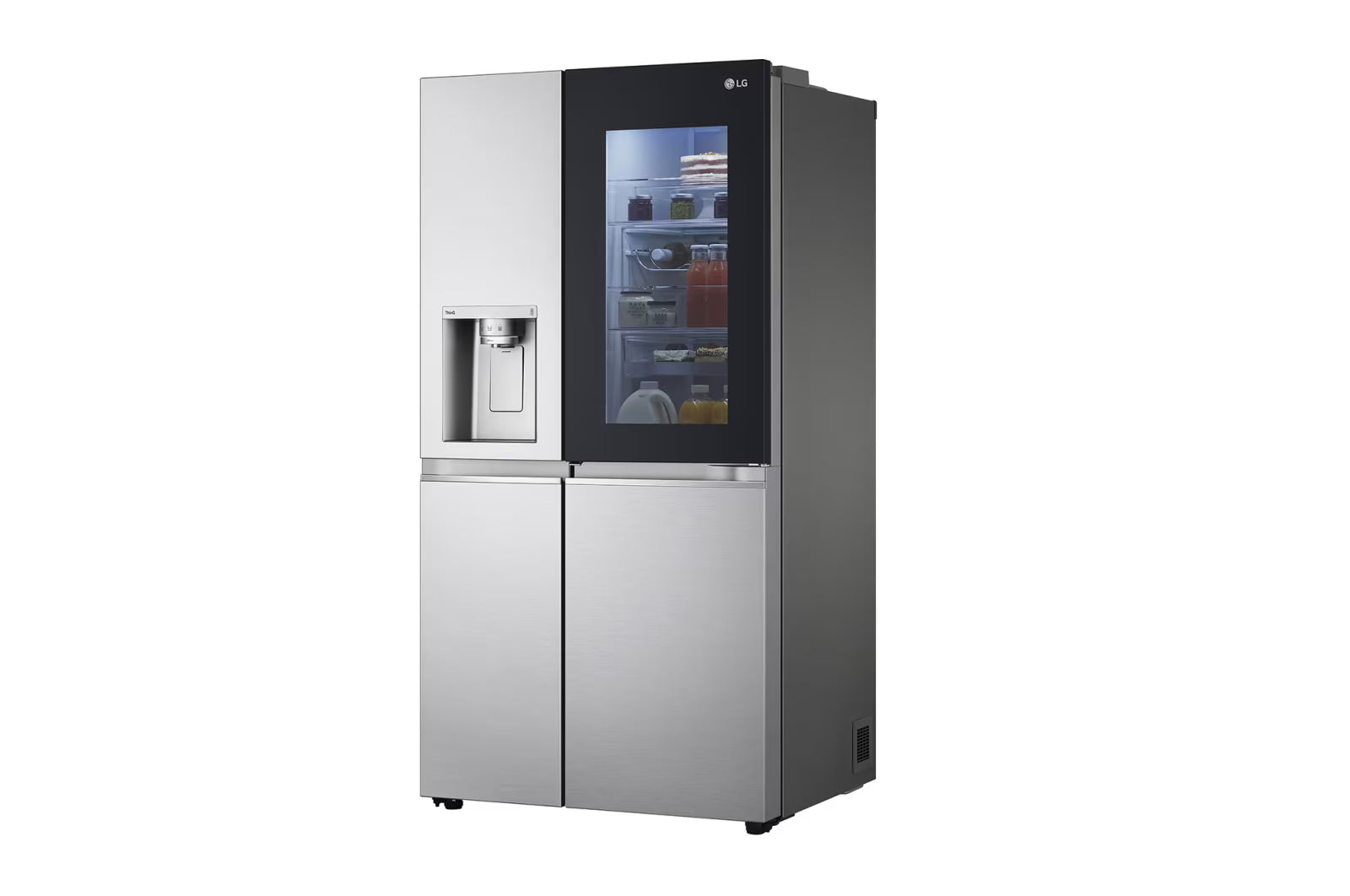 LG Side-by-Side Refrigerator 598L Silver InstaView (GCX-287TVSI)