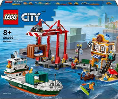LEGO سيتي – ميناء البحر وشاحنة البضائع 60422