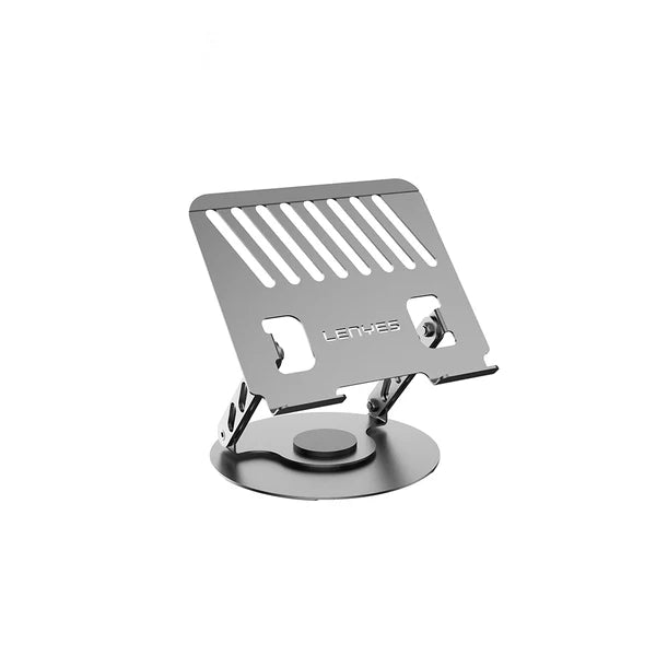 Lenyes CR190 Laptop Stand – 360° Rotating & Foldable (Silver) Lenyes CR190 Laptop Stand – 360° Rotating & Foldable (Silver)