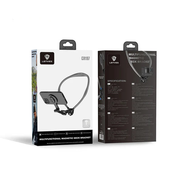 Lenyes CR197 Magnetic Neck Phone Holder – Black Lenyes CR197 Magnetic Neck Phone Holder – Black
