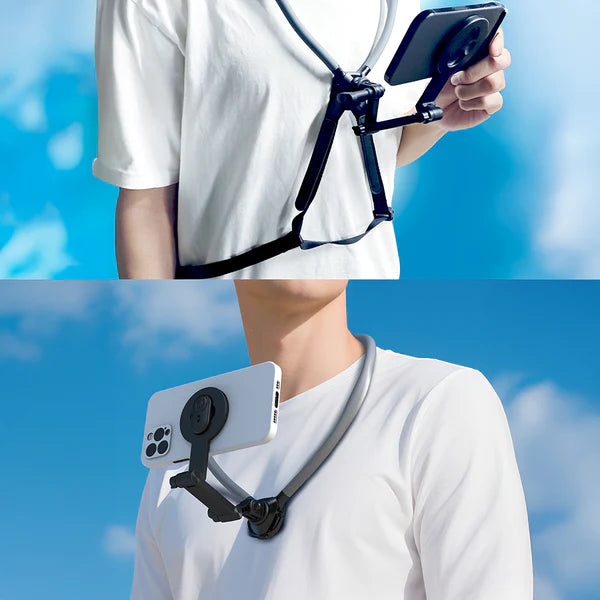 Lenyes CR197 Magnetic Neck Phone Holder – Black
