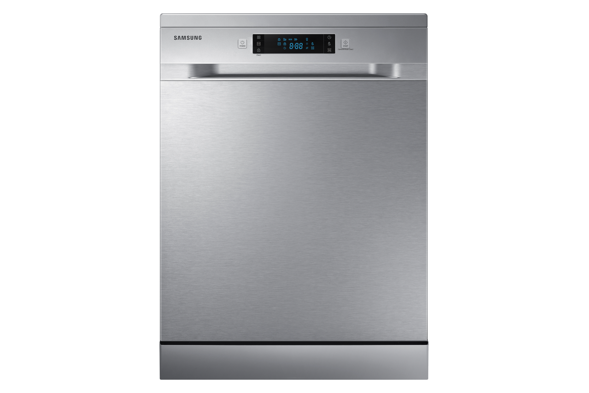 Samsung DW60M5070FS/FH Dishwasher 14 Place Settings Silver — Front View