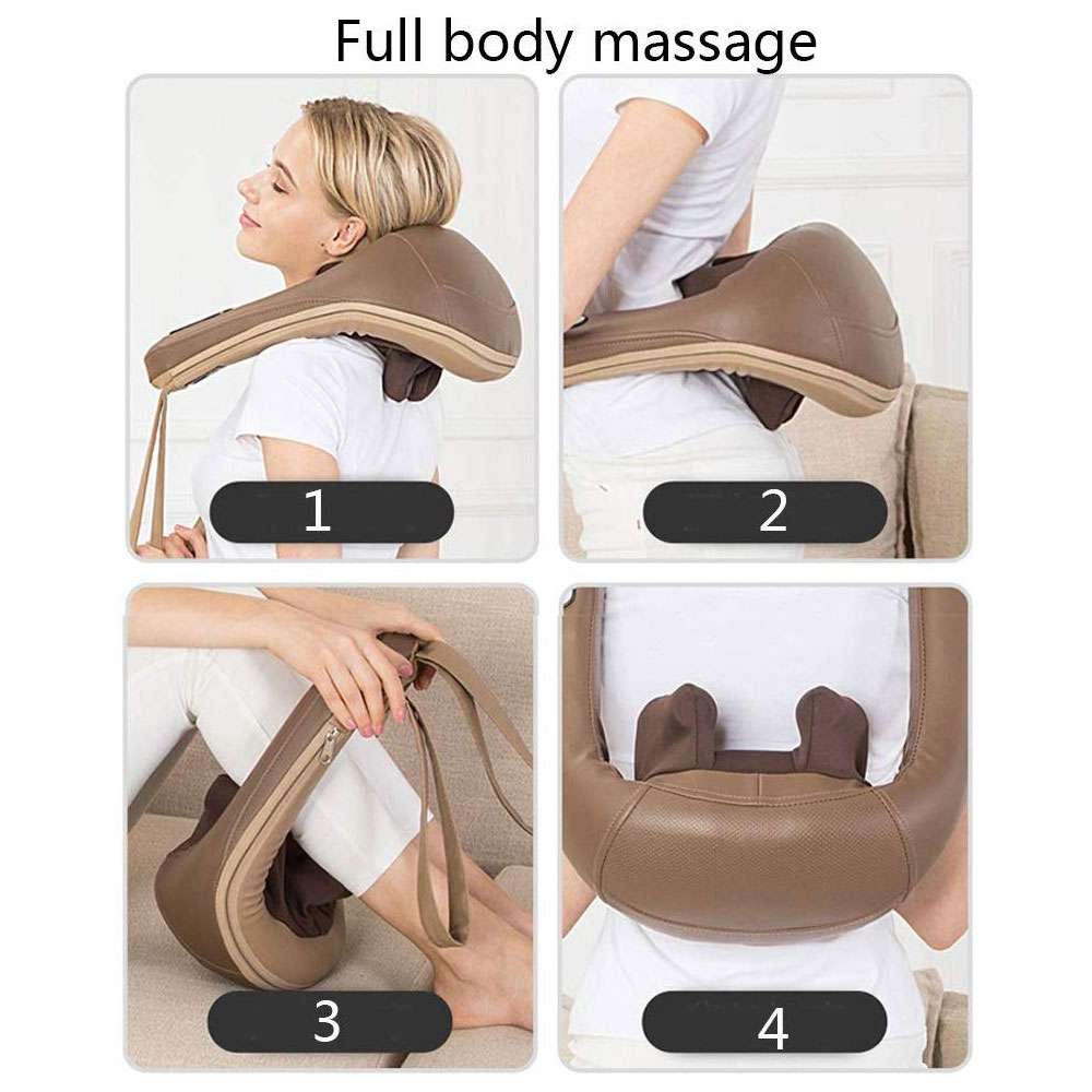 Ares uNeck 3D Neck Shoulder Massager (Brown)