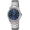 Casio Classic Silver Steel With Date Blue Dial for Women