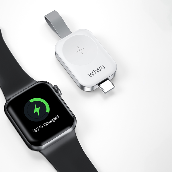 Wiwu m16 pro apple watch wireless charger - silver