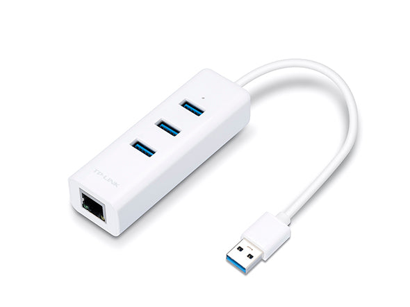TP-Link USB 3.0 3-Port Hub & Gigabit Ethernet Adapter 2 in 1 USB Adapter