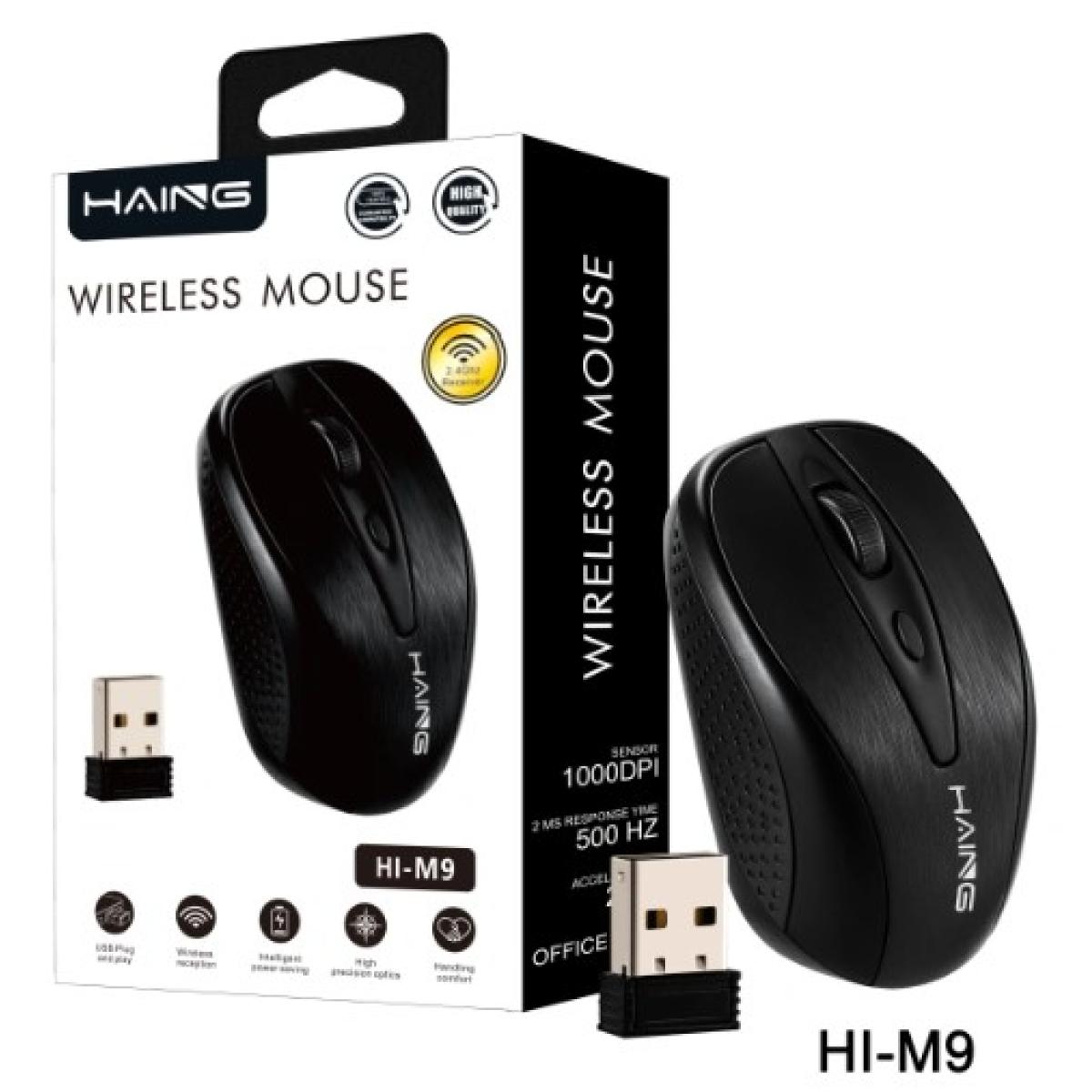 Haing M9 Optical USB 2.4G Wireless Computer Mouse Haing M9 Optical USB 2.4G Wireless Computer Mouse