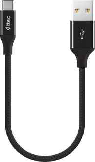 Ttec AlumiCable Mini Type-C Data Cable 30cm - Black
