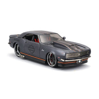 Maisto Harley-Davidson Custom 1968 Chevrolet Camaro (MET. Gray) Die-Cast Motorcycle – 1:24 Scale