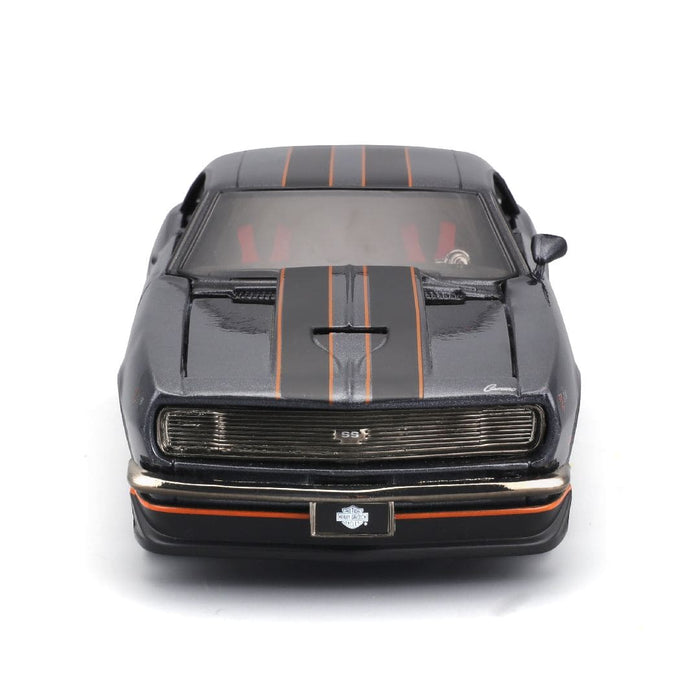 Maisto Harley-Davidson Custom 1968 Chevrolet Camaro (MET. Gray) Die-Cast Motorcycle – 1:24 Scale