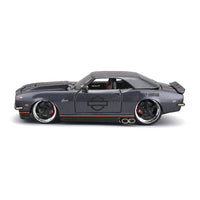 Maisto Harley-Davidson Custom 1968 Chevrolet Camaro (MET. Gray) Die-Cast Motorcycle – 1:24 Scale