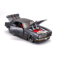 Maisto Harley-Davidson Custom 1968 Chevrolet Camaro (MET. Gray) Die-Cast Motorcycle – 1:24 Scale
