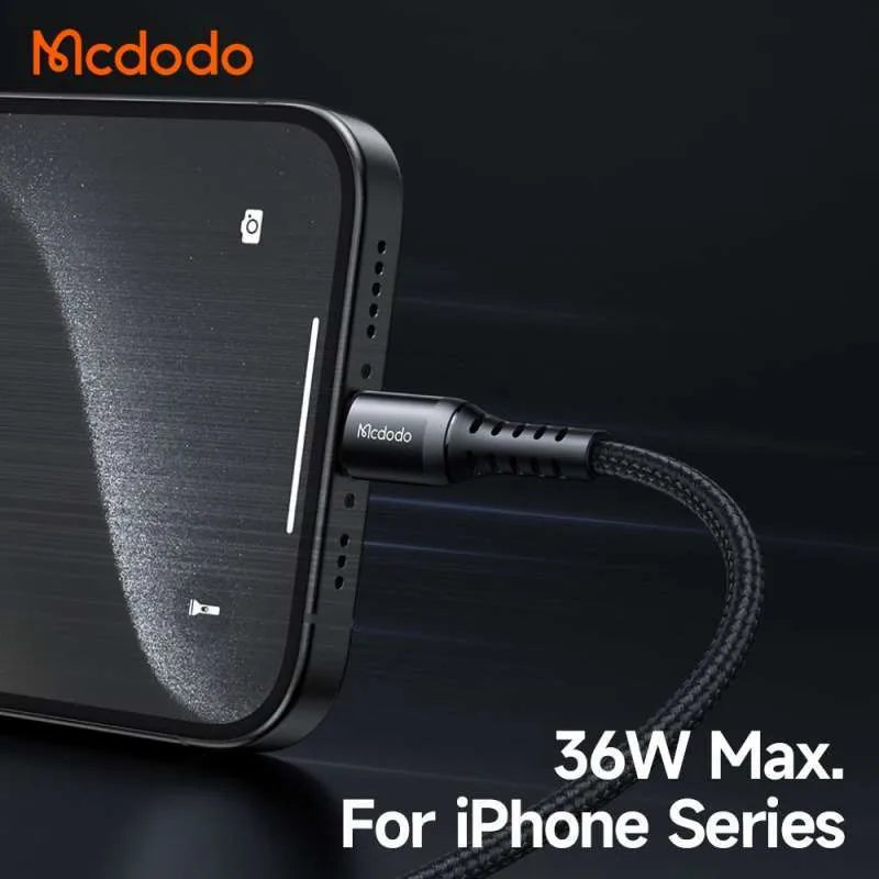 Mcdodo Type C To Type C Cable 60W 1M Fast Charging - Black Mcdodo Type C To Type C Cable 60W 1M Fast Charging - Black