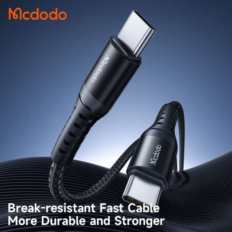Mcdodo Type C To Type C Cable 60W 1M Fast Charging - Black Mcdodo Type C To Type C Cable 60W 1M Fast Charging - Black