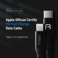 Mcdodo Reliqo 2m Type C to Lightning Cable - Black