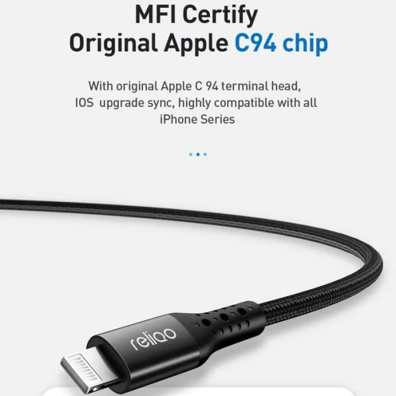 Mcdodo Reliqo 2m Type C to Lightning Cable - Black Mcdodo Reliqo 2m Type C to Lightning Cable - Black