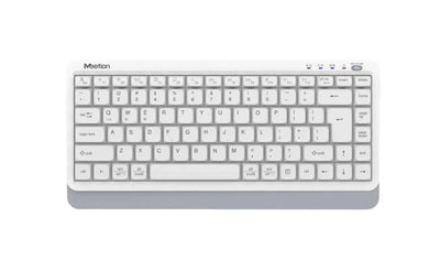 Meetion BTK500 Streamlined Dual-Mode Compact Wireless Keyboard - White