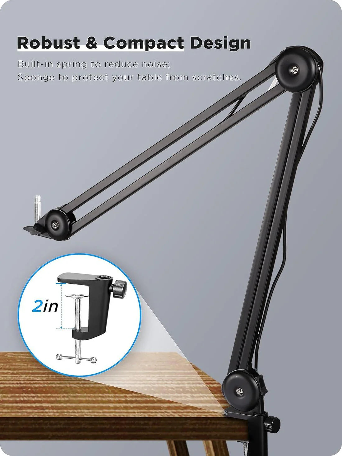 BOYA BY-BA20 Microphone Boom Arm – For Podcast, Streaming, Studio Use BOYA BY-BA20 Microphone Boom Arm – For Podcast, Streaming, Studio Use