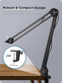 BOYA BY-BA20 Microphone Boom Arm – For Podcast, Streaming, Studio Use