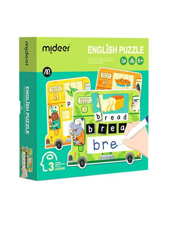  لعبة التركيب لتعلم التهجئة على شكل باص من ميدير 