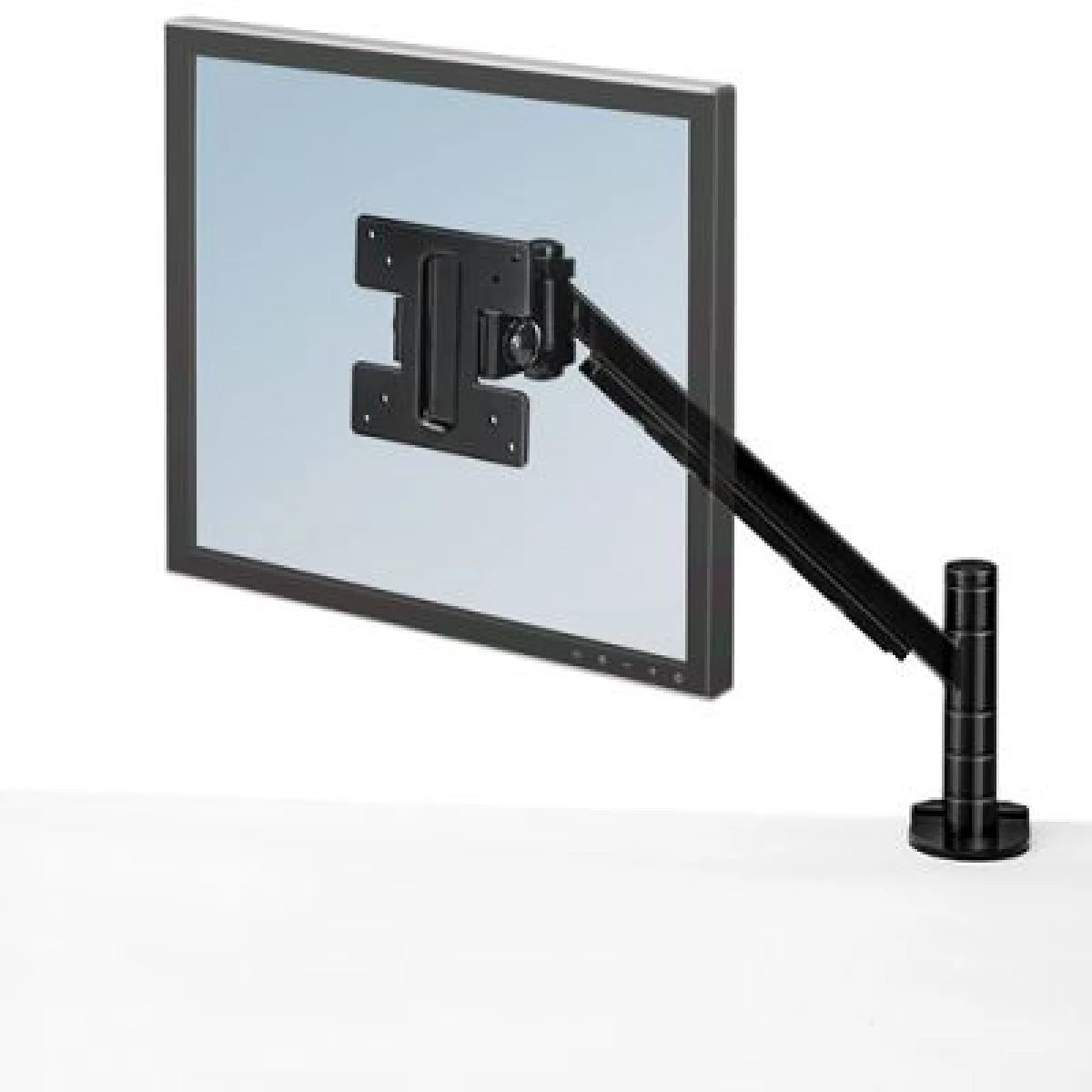 Fellowes Designer Suites Flat Panel Monitor Arm /  Moves Up or Down 5 Positions - Black