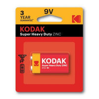 Kodak Zinc Extra Heavy Duty 9V Battery Pack Of 1
