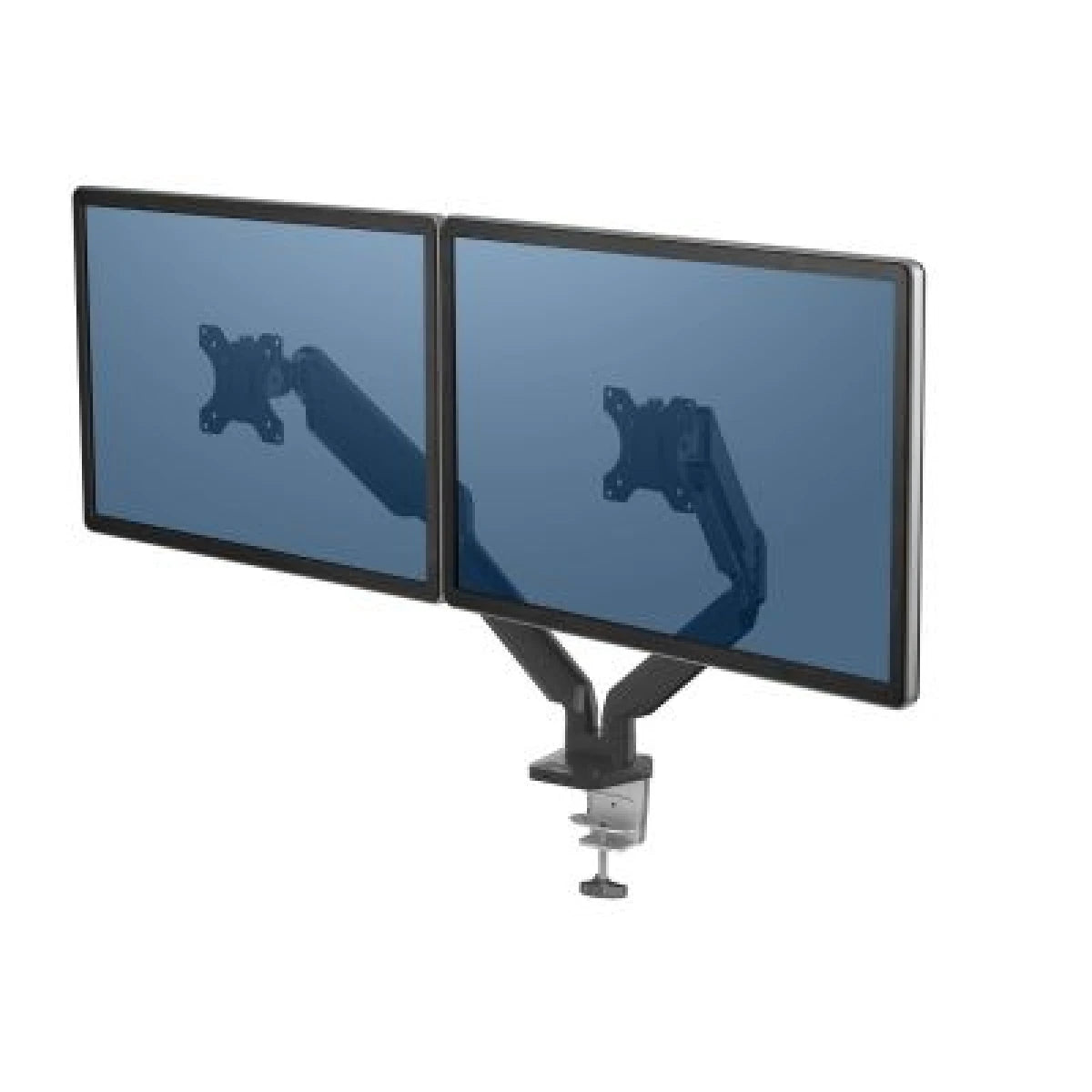 Fellowes Professional Series Free-Standing Dual Horizontal Monitor Arm - Black