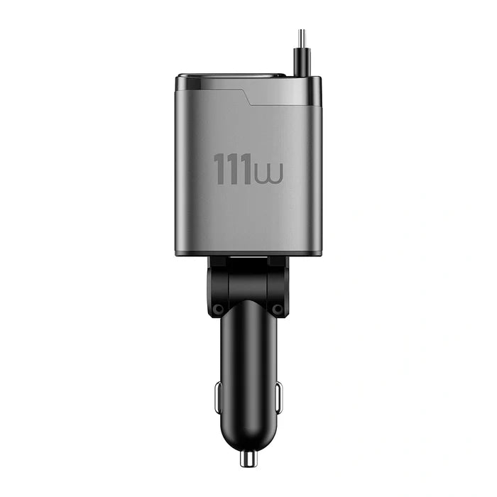 WIWU 111W Helix Pro USB-A+C Fast Car Charger Wi-CC034 - Triple Port Aluminum WIWU 111W Helix Pro USB-A+C Fast Car Charger Wi-CC034 - Triple Port Aluminum