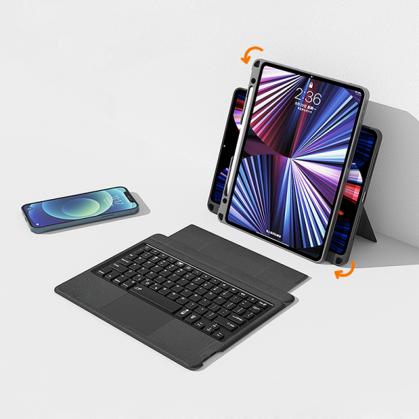 Wiwu MagTouch iPad keyboard case for 12.9" - black