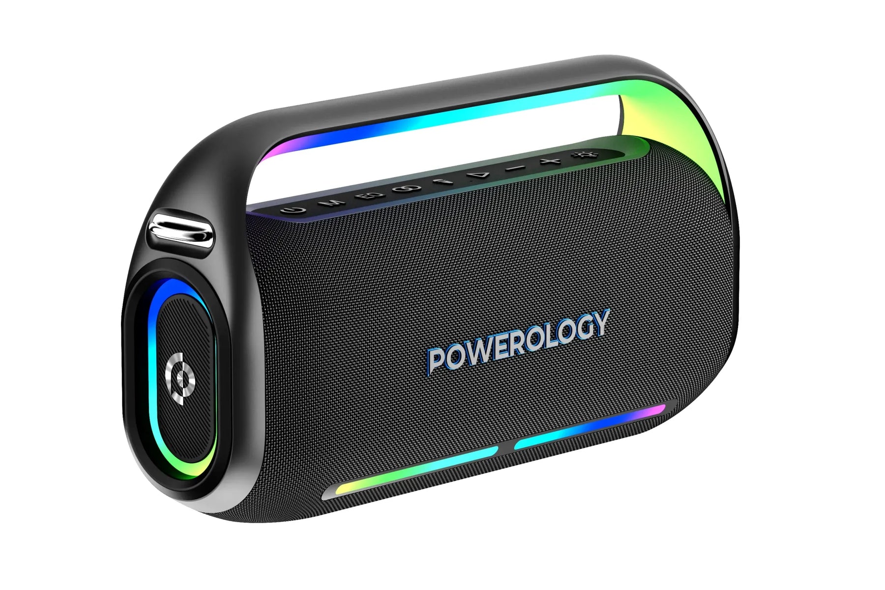 Powerology TWS Karaoke Speaker 150W with Mic & Remote – Silver Powerology TWS Karaoke Speaker 150W with Mic & Remote – Silver