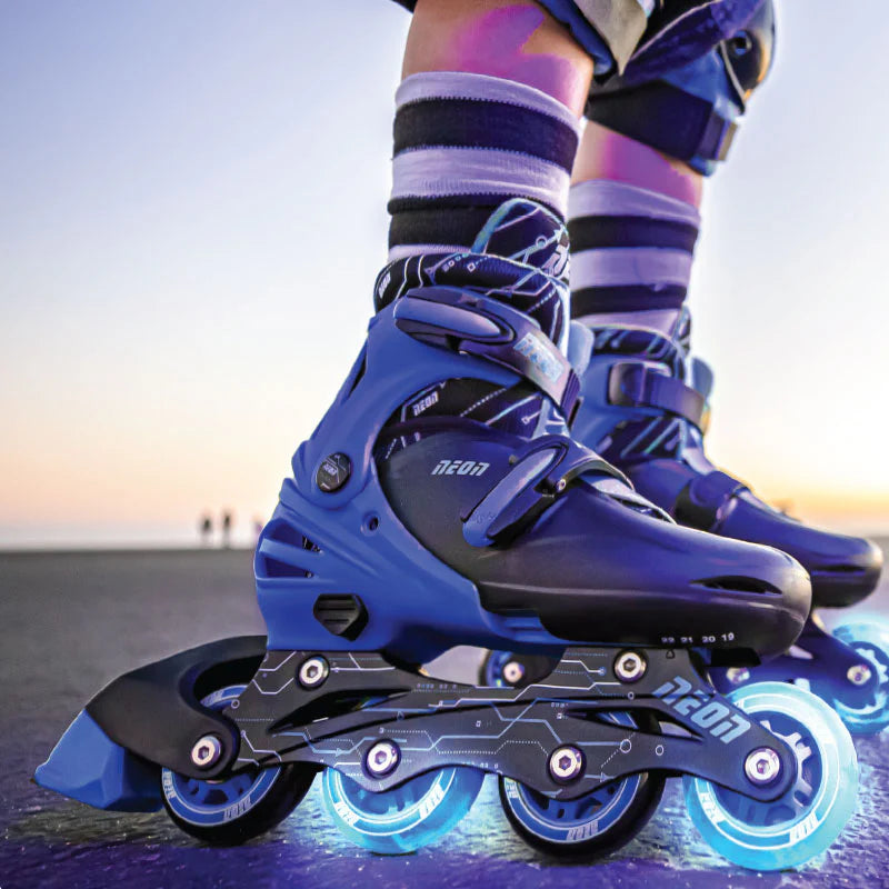 Yvolution Roller Skates - Blue Color for Kids and Teens