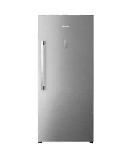 Hisense FV3N769NAI-R Upright Freezer 592L 8 Drawers Silver - Front View No Frost Convertible