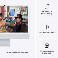 Apple iMac 24 بوصة M4 | Retina 4.5K، ذاكرة وصول عشوائي (RAM) سعة 24 جيجابايت، قرص SSD سعة 512 جيجابايت