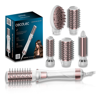 Cecotec Bamba CeramicCare 5in1 Pro 1000W Hot Air Brush — 5 Styles in One