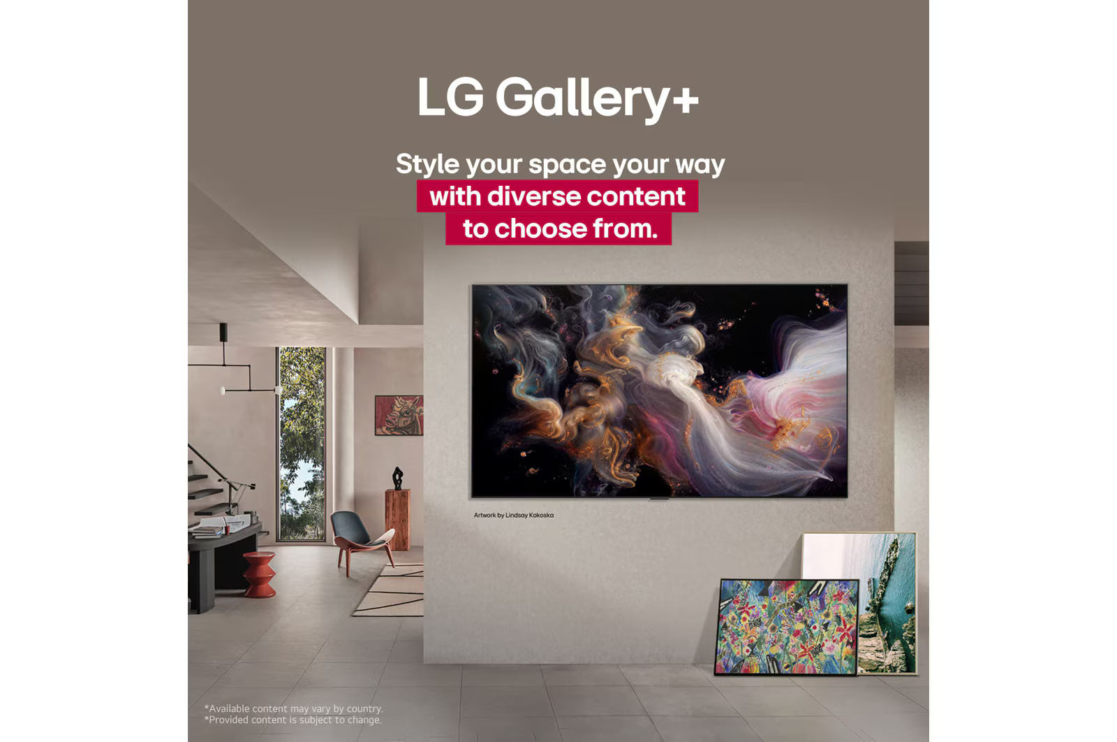 تلفزيون LG OLED evo AI C5 مقاس 55 بوصة بدقة 4K 144Hz ومدعوم بجهاز التحكم AI Magic remote وواجهة webOS25 طراز عام 2025