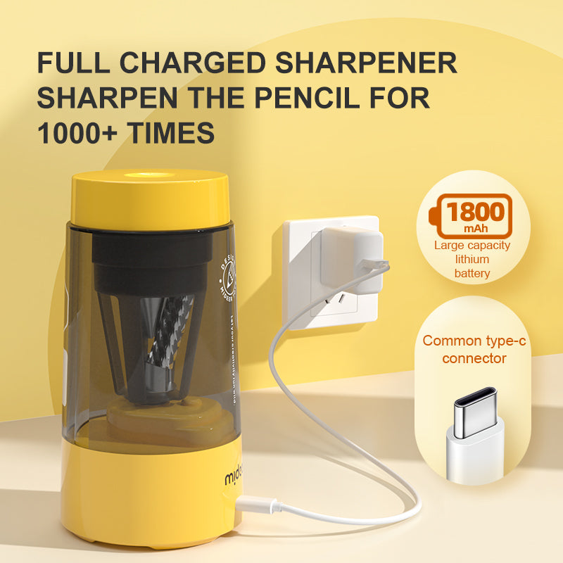 Mideer Automtic Pencil Sharpener - Sunny Yellow