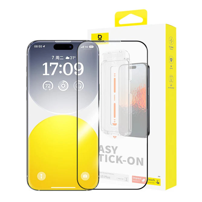 Baseus Sapphire HD Tempered Glass for iPhone 15 Plus/16 Plus Baseus Sapphire HD Tempered Glass for iPhone 15 Plus/16 Plus