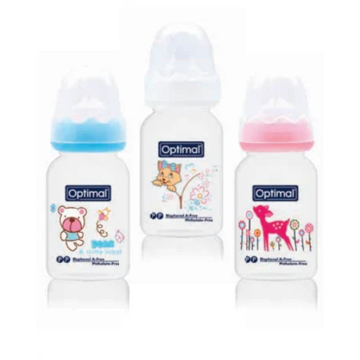 Optimal Slim Waist Bottle 140ml | Orthodontic & BPA-Free Optimal Slim Waist Bottle 140ml | Orthodontic & BPA-Free