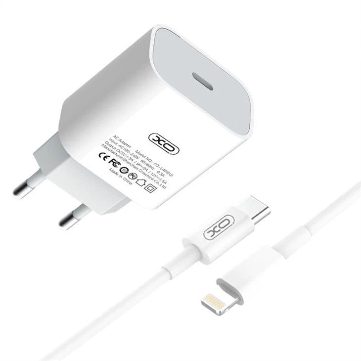 XO L40 EU PD 18W  Single port charge whit Lightning cable