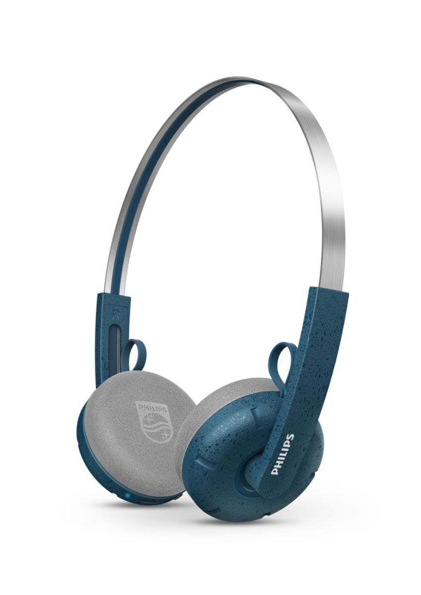Philips TAH2000TL Ringo Wireless On-Ear Headphones, 40mm Drivers, 26H Battery, Teal