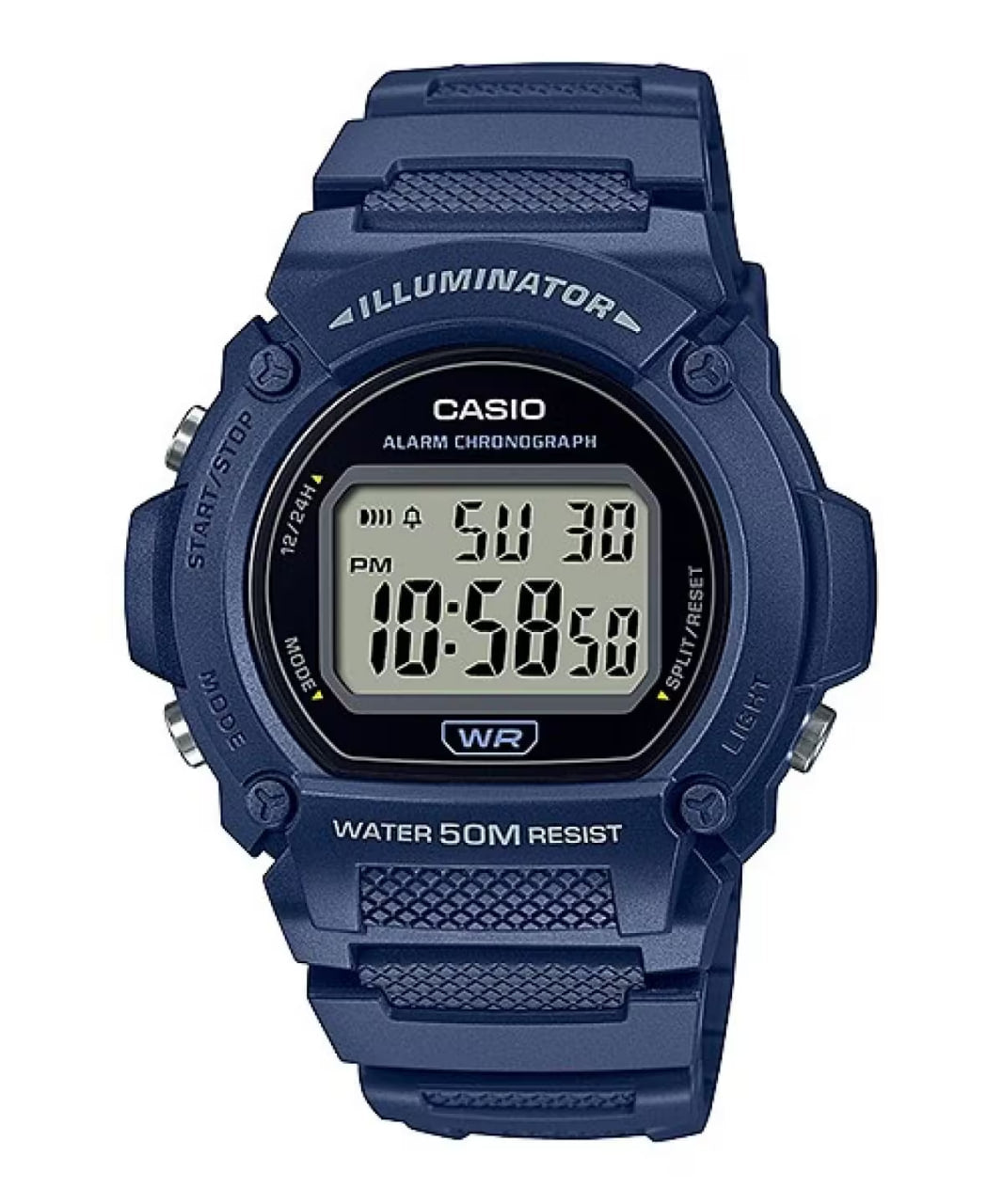 Casio W-219H-2A For Men Digital Watch Casio W-219H-2A For Men Digital Watch