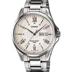 Casio Waterproof Stainless Steel Strap Quartz Mens Silver Analog MTP-1384D-7A