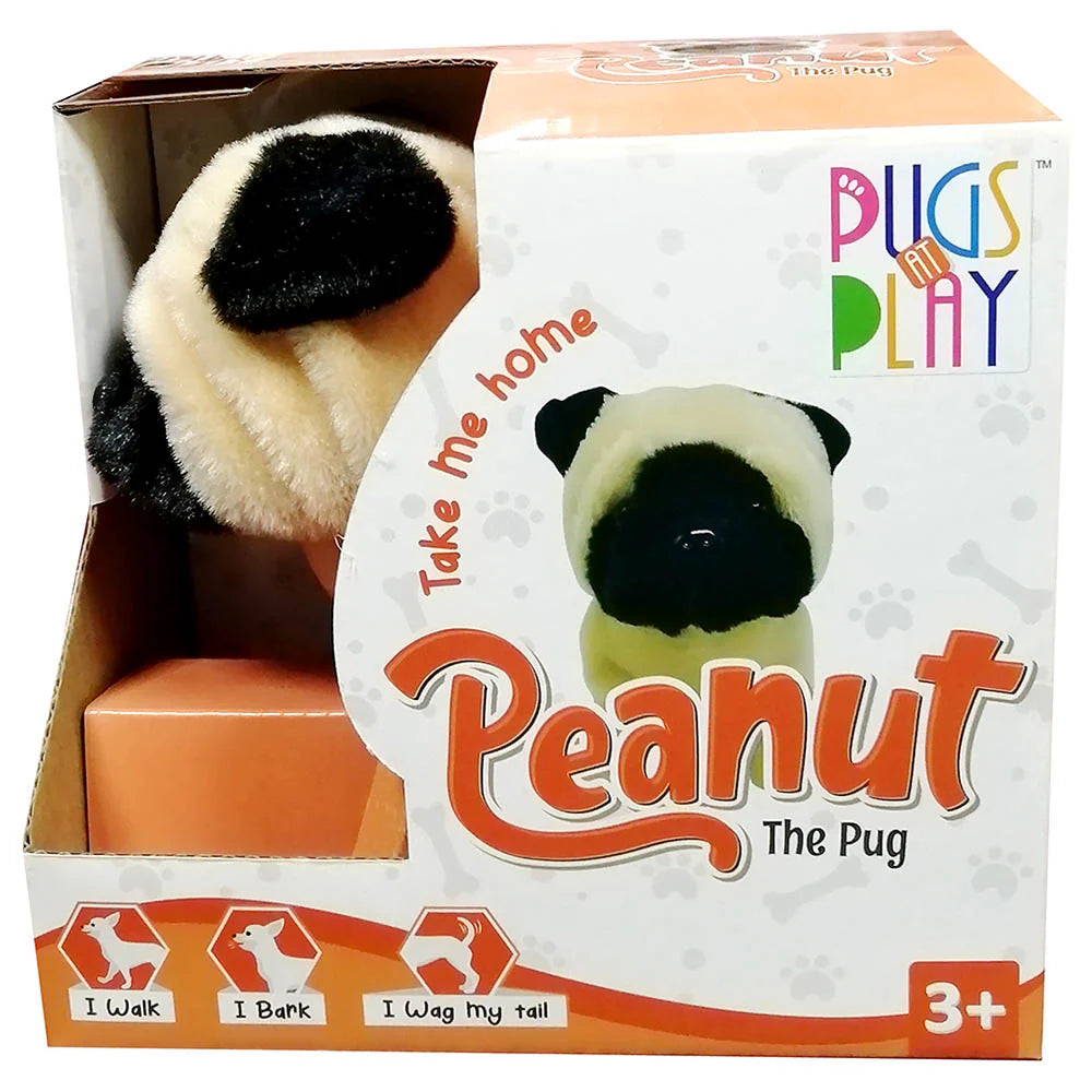 دمية Pugs At Play Peanut the Pug - لعبة تفاعلية للأطفال